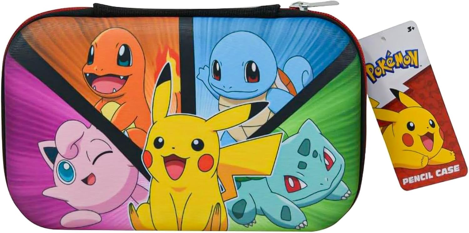 Pokémon Characters Pencil Case with Zipper Closure - Image 2
