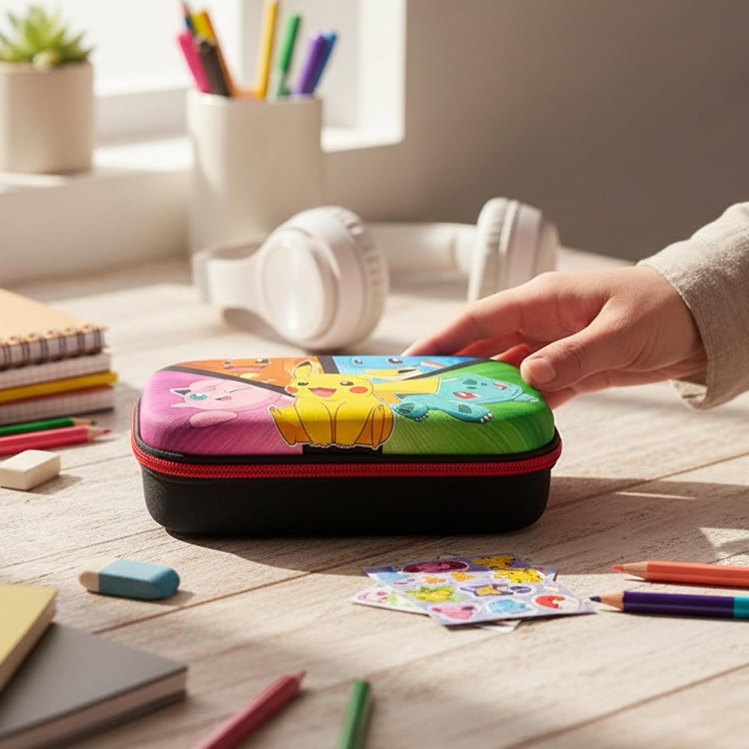 Pokémon Characters Pencil Case with Zipper Closure - Image 7