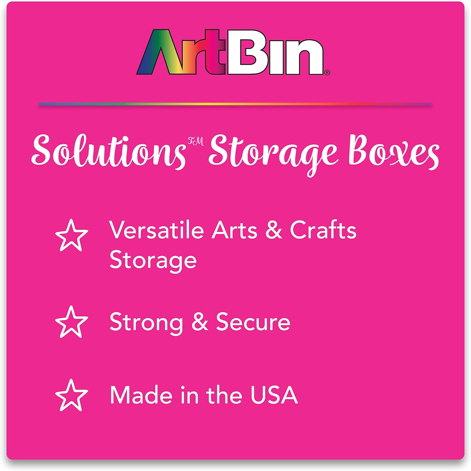 ArtBin Large Solutions Box Clear Art & Craft Organizer with Dividers - Plastic Storage Case for Convenient and Versatile Storage - Ideal for Various Craft Supplies - Image 6