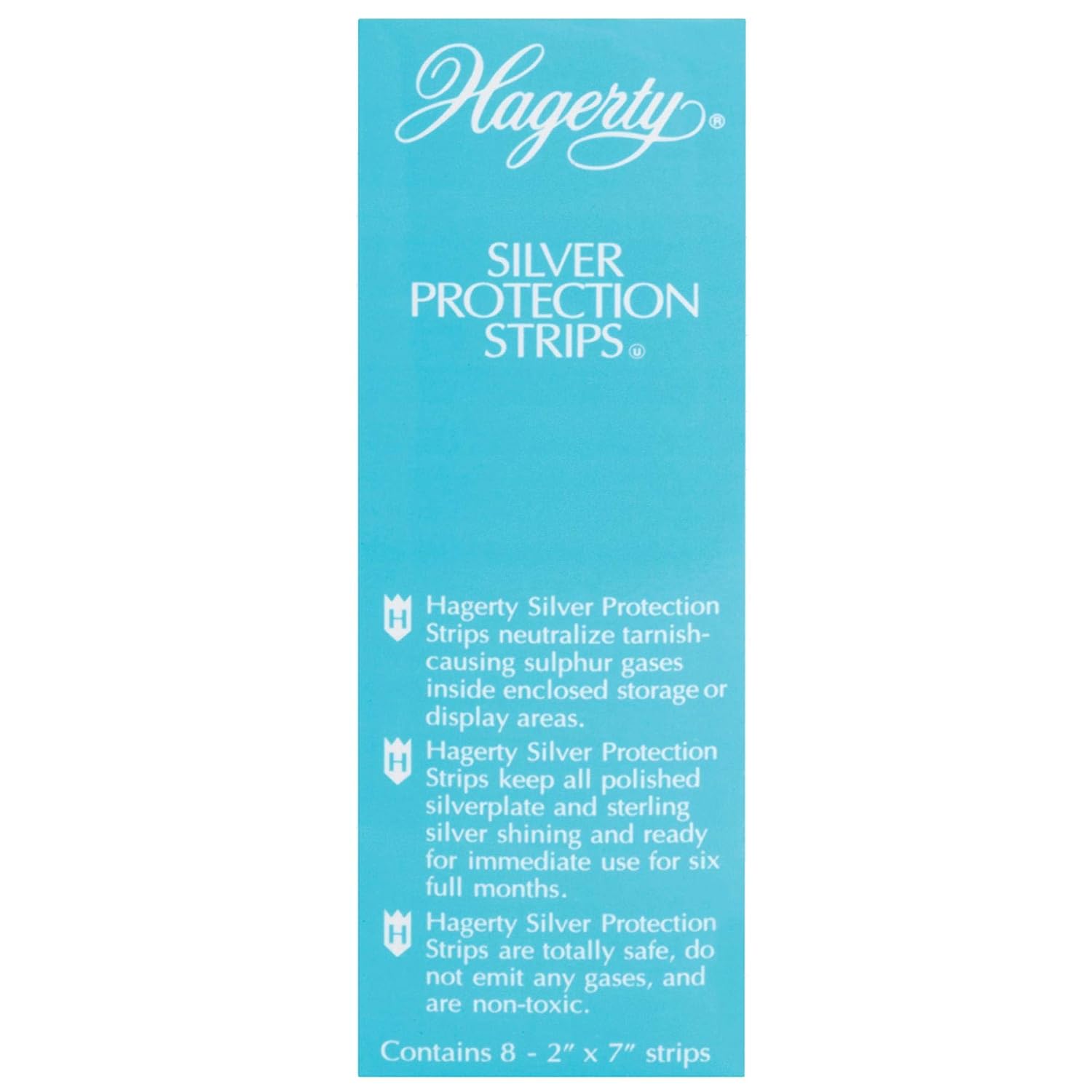 Hagerty Silver Protection Strips. Jewelry Tarnish Prevention Strips for Jewelry Boxes and Enclosed Storage. Made in USA. Kosher Certified. 8-Pack. 2 x 7 - Image 2
