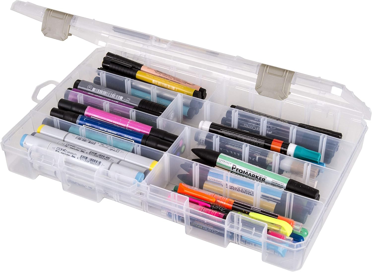 ArtBin Large Solutions Box Clear Art & Craft Organizer with Dividers - Plastic Storage Case for Convenient and Versatile Storage - Ideal for Various Craft Supplies - Image 5